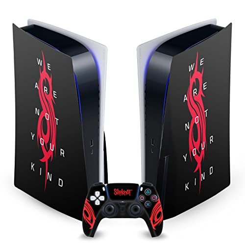 Vinyle Plaque Frontale Autocollant PS5 Sony et Peau Manette Logo Slipknot de Jeu