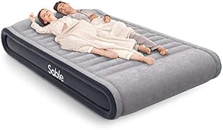 Sable Air Mattresses Queen Size Inflatable Air Bed with Built-in Electric Pump