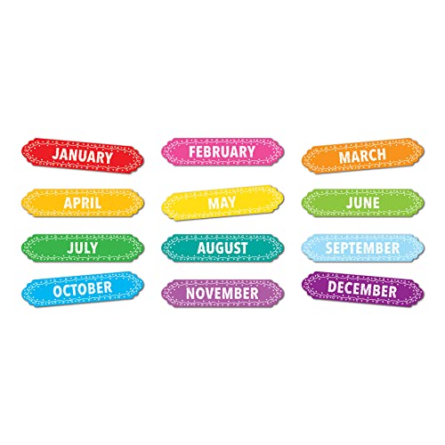 Gommes magnétiques mois de l'année pour organiser le calendrier de la classe et de la cuisine