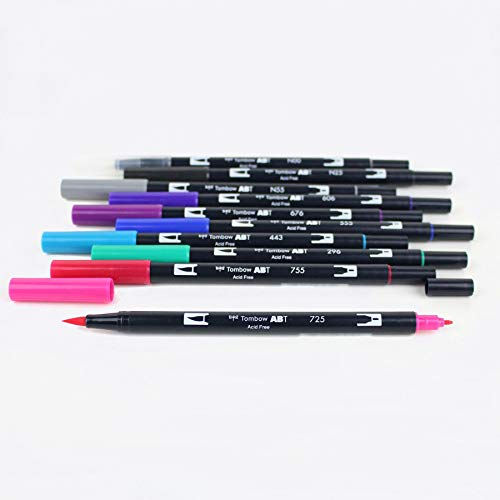 Image of Tombow Abt Dual Brush Pen Set Of 10, Galaxy, Multicolor
