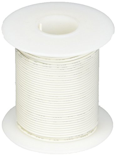 Remington Industries 26UL1007SLDWHI UL1007 26 AWG Gauge Solid Hook-Up Wire, 300V, 0.0190