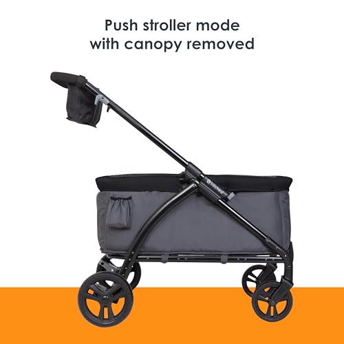 Image of Baby Trend Tour LTE 2-in-1 Stroller Wagon, Gravity Black