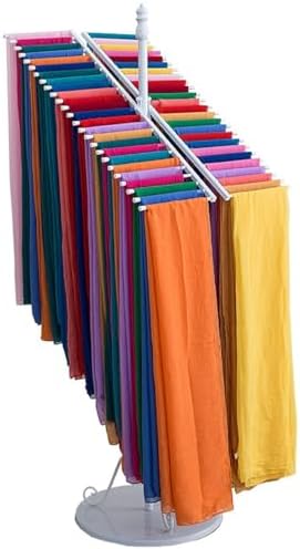 Freestanding Scarf Holder & Metal Display Rack - Multifunctional Shawl & Silk Scarf Organizer, Space-Saving Hijab Stand for Home & Clothing Store, Pants Hanger Shelf