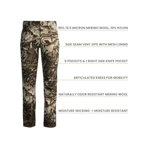TUO Velocity Merino Pants - All-Season Performance, Moisture-Wicking, and Durable Hunting and Outdoor Pants for Men2