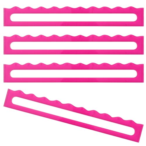 4 piezas Mah Jongg lector reglas acrílico rosa miniatura 1