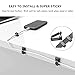 DRIVUU 311Pcs Cable Management Organizer Kit 4 Cable Sleeve Split,53Cable Clips 12Cord Clips Holder,22 Cable Ties, 20 Adhesive Wall Cable Tie, 200Fasten Cable Ties for TV Office Home Electronics