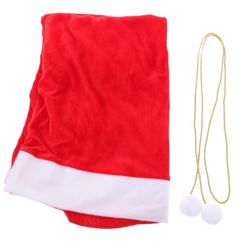 Milisten クリスマス サンタバッグ 大型ベルベット製 巾着付き プレゼント用 お祝い用 お菓子袋 便利な収納とおしゃれなデザイン クリスマスや誕生日の贈り物に