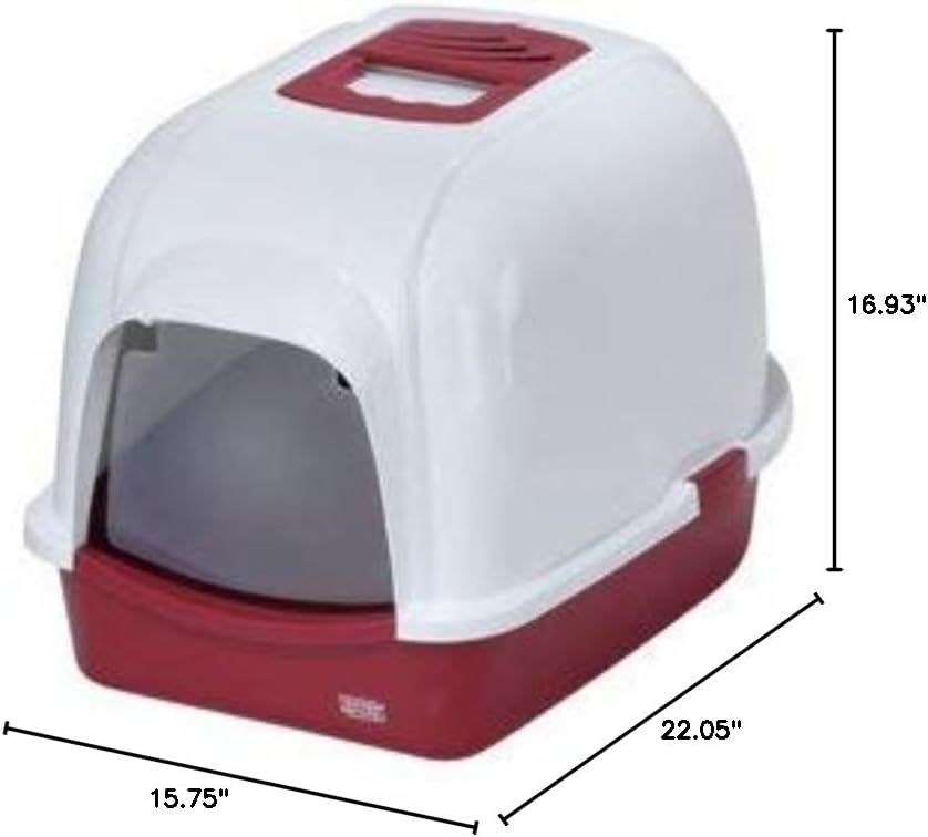 EBI Eclipse 60 Cat Toilet, 43 x 56 x 40 cm, Red