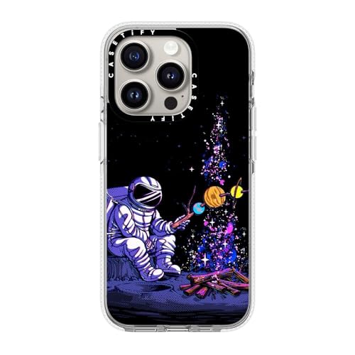 Coque transparente iPhone 15 Pro antichoc CASETiFY avec protection MagSafe Moon Camping