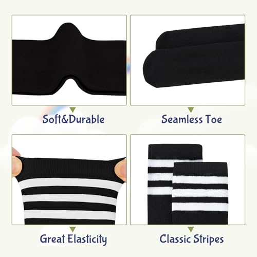 Durio Youth Baseball Socks Toddler Kids Soccer Socks Soft Cotton Long Socks for Girls Boys Kids Baseball Socks2