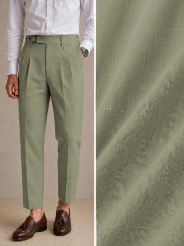 Image of TAGDO Men's Solid Colour Pant with Pocket || Casual Trosuer || Formal Trouser || Formal Slim Fit Pleated Pants for Men (2049)