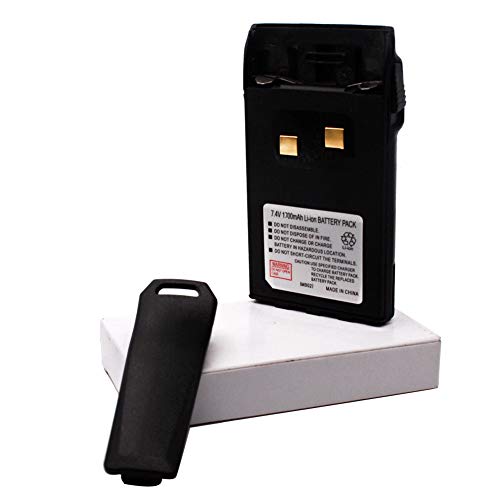 IFREQTECH 1A17KG-3 Li-ion 1700mAh Battery for Wouxun KG-UV6D KG-UV6X KG-UV3D KG-UVD1P KG-UV2D Radio Battery with Belt Clip