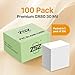 100 Pack - ZSZ Blank PVC Cards Without Scratches, CR80 30 Mil Plastic Cards for Photo ID Badge Printers