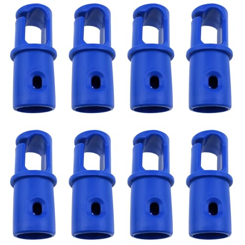 Dsjnf Blue Universal Trampoline Pole Cap Trampoline Pole Covers Trampoline G-Hook Trampoline Enclosure Pole Cap for Net Hook Lightweight Spare Parts 8PCS