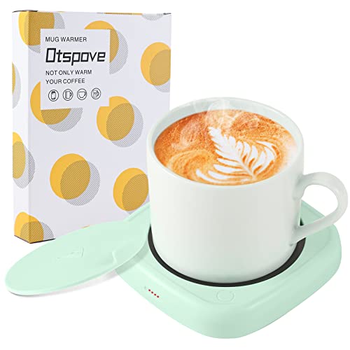 Otspove Coffee Mug Warmer - Mug Warmer For Desk With 2 Temperature Settings, Electric Coffee Cup Warmer, Auto Shut Off Coffee Warmer Green #TOP2