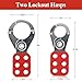 Electrical Lockout Tagout Kit - Industrial Lockout Tagout Kit, Loto Kits with Hasps,Safety Padlocks(2 Keys Per Lock),Loto Tags,Nylon Zip Ties,Universal Circuit Breaker Locks
