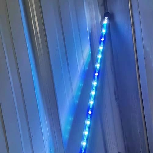 BigTron LED Aquarium Lighting, Blue White Color Waterproof Underwater Crystal Glass Light for Fish Tank(28cm)