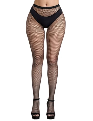 Fishnet Tights for Women Black Sheer Mesh Leggings High Waist Pantyhose Sexy Stretchy Going Out Stockings
