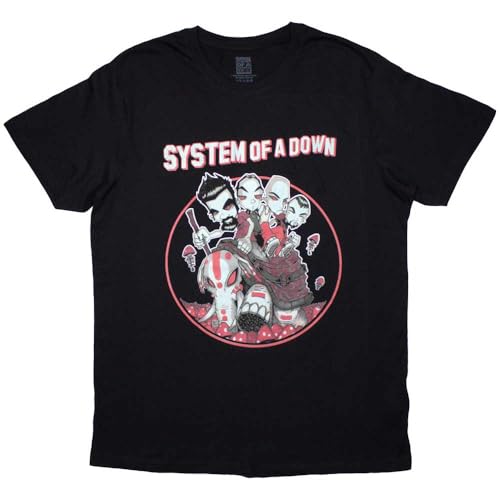System Of A Down Mushroom People T Shirt Size M