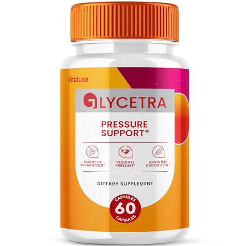 Glycetra Capsules, Glycetra Blood Support Supplement Advanced Formula Premium Blend All Natural Balance Flow, Glicetra Pills Maximum Strength Glycogen Support Health Wellness Reviews (60 Capsules)