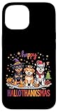 Feliz Hola, Gracias, Perros, Lindo trío de Vacaciones Carcasa para iPhone 15