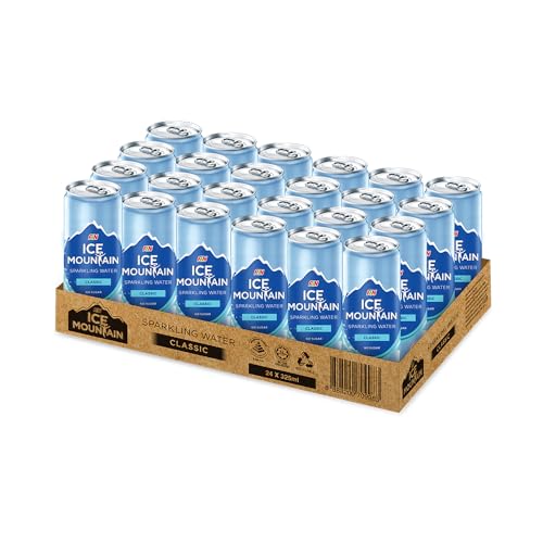 Ice Mountain Classic Sparkling Water Can 325ml (Pack of 24)