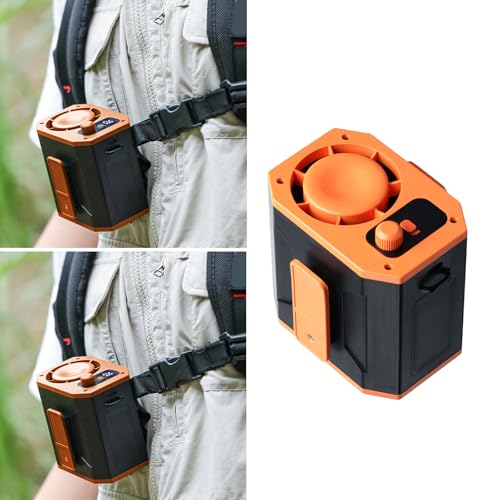 Ventilador de cintura recargable de 3600 mAh para refrescarte mientras haces deporte al aire libre 3