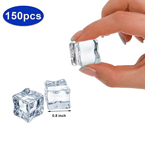 Hacaroa 150 Pack Clear Fake Ice Cubes - Image 2