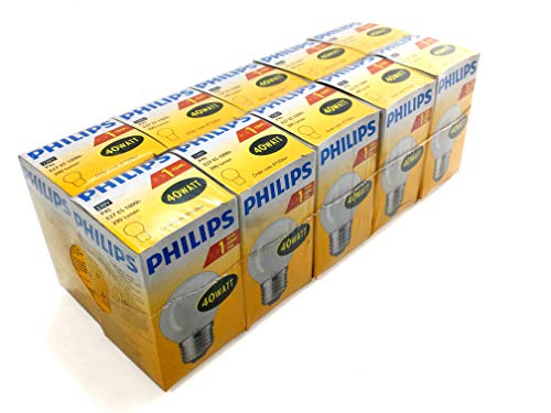 Preisvergleich Produktbild 10 x Philips Glühbirne Tropfen 40W E27 MATT Glühlampe Glühbirnen Glühlampen
