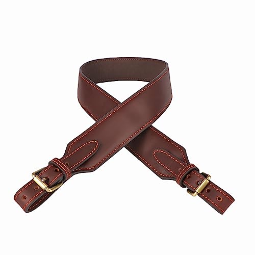 Tourbn Correa acolchada de piel auténtica para rifle de caza y tiro
