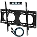 Produktbild CHEETAH Mounts APTMMB Flush Kippen dünn (38,1 cm im Profil) Wandhalterung, für 81,3 cm zu 165,1 cm LED, LCD, flach Bildschirm TV, bis VESA 684 x 400 und kg 75 (165 Pfund), das inklusive eine Twisted-Venen, 10-Fuß geflochten HDMI-Kabel und 15,2 cm 3 Axis Magnetische Wasserwaage