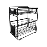 SIC Organizador Debajo del Fregadero,con cestas deslizantes extraíbles,para de armarios, encimeras, escritorios, para...