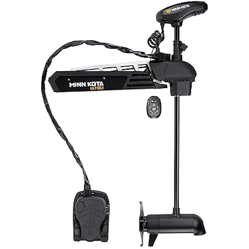 Minn Kota Ultrex Bow-Mount Electric Trolling Motor with GPS, Spot-Lock, Dual Spectrum CHIRP Sonar – 112 Lb. Thrust, 52 In. Shaft, Freshwater