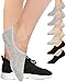 Produktbild 6 Paar unsichtbare Socken No Show Socken für Frauen, lässige Socken mit rutschfestem Baumwollfutter Gr. One size, (6 Paar) Schwarz + Grau + Beige