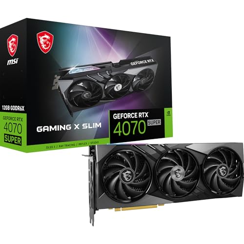 【12/25までの出品】GEFORCE RTX 4070 SUPER 12GB Amazon.co.jp: MSI GeForce RTX 4070 SUPER 12G GAMING X SLIM