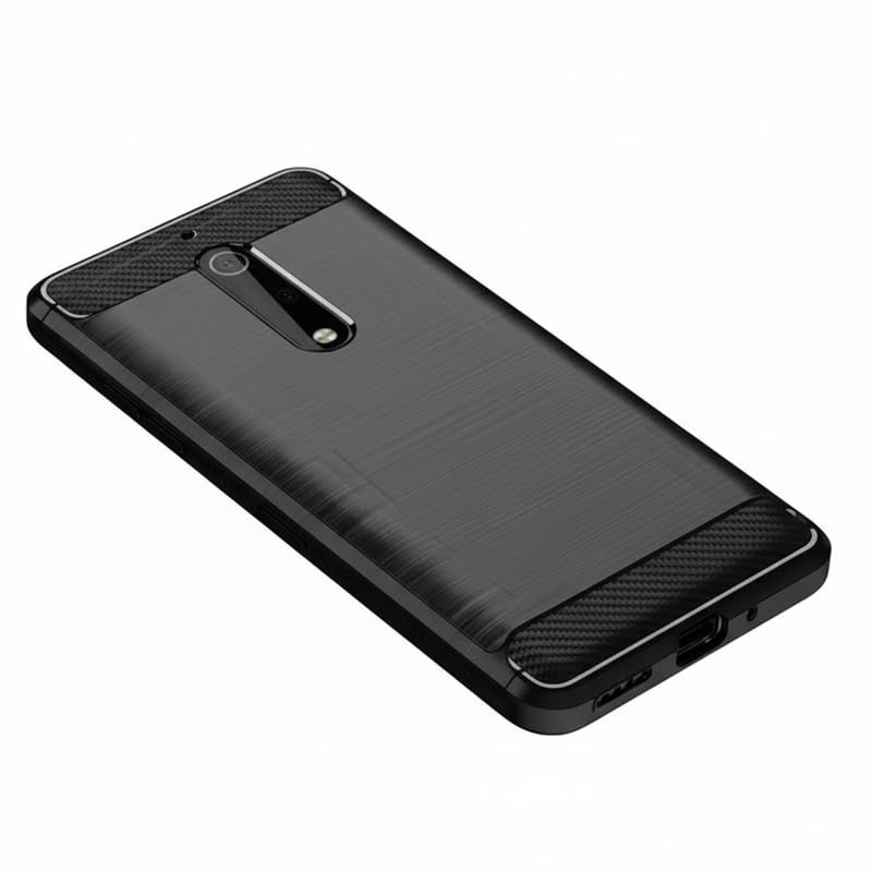 Image of Hybrid Carbon Fiber Back Case for Nokia 5 (Black)