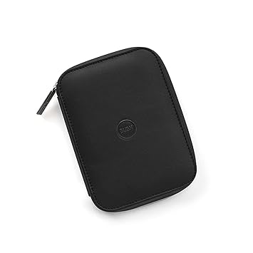 Portable Hard Disk Storage Bag Fabric Wear-Resisting Easy to Carry Practical & Small PU Material Black