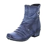  Maciejka Damen Stiefelette 01003 Leder Reißverschluss Blau Größe 38 EU