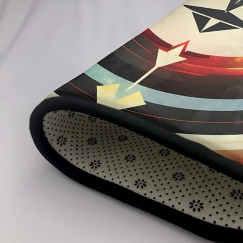 Tapis de zone ultra doux motifs géométriques et triangles cerf