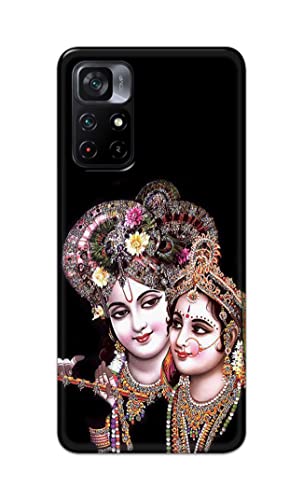 Image of PRINTFIDAA� Printed Hard Back Cover Case for Mi Poco M4 Pro 5G Back Cover (Radha Krishna) -2808