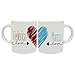 MP CREATIVE SRL Coppia Tazze Mug Personalizzate