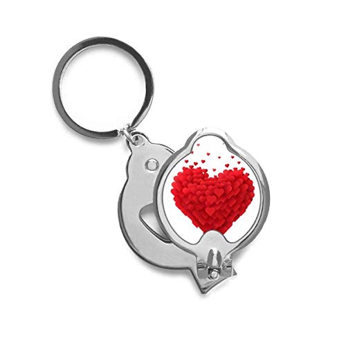 Coupe-ongles Saint-Valentin avec motif coeurs rouges DIYthinker