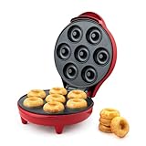 7-Count Mini Donut Maker – Makes 7 Donuts in Minutes, Non-Stick Plates, Compact Upright Storage, Easy to Use & Clean – Fun Baking Appliance...