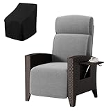 Photo Gallery fiutazge lettino prendisole in rattan con schienale regolabile,sdraio da giardino con copertura sedie esterno,poltrona relax per portici,cortili,terrazzi, balconi-rattan nero e cuscino grigio Photo Gallery fiutazge lettino prendisole in rattan con schienale regolabile,sdraio da giardino con copertura sedie esterno,poltrona relax per portici,cortili,terrazzi, balconi-rattan nero e cuscino grigio