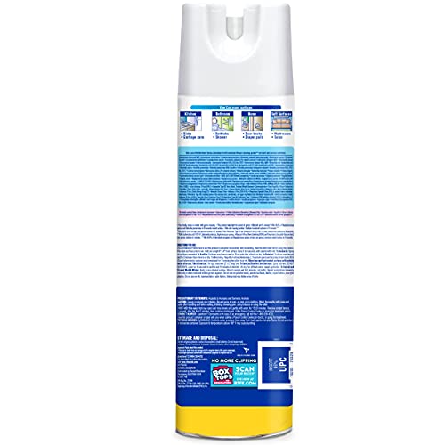 Lysol Disinfectant Spray, Sanitizing And Antibacterial Spray, For Disinfecting And Deodorizing, Lemon Breeze, 19 Fl Oz, (Packaging May Vary) #TOP1