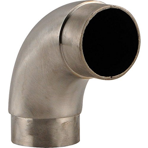 KegWorks Curved Elbow Fitting - Brushed Stainless Steel - For 2