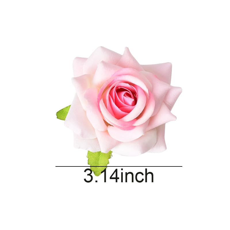 Miniatura 6 de Pinzas para el pelo de rosas para mujer, color rojo, rosa, blanco, rosa, rosa, rosa, rosa, blanco, pasadores para el cabello, horquillas florales,