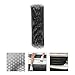 HONMEET Cuttable Aluminum Alloy Front Bumper Grille Mesh Lightweight Automotive Grille Screen for Engine Protection Stylish Black Seagull Pattern Car Grill Cover