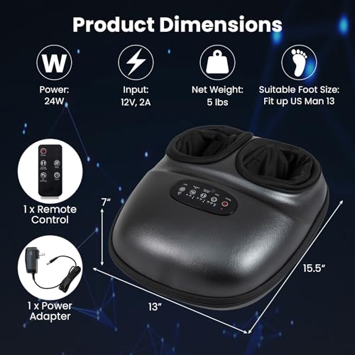 Masajeador de Pies DORTALA con Calentamiento y Control Remoto miniatura 2