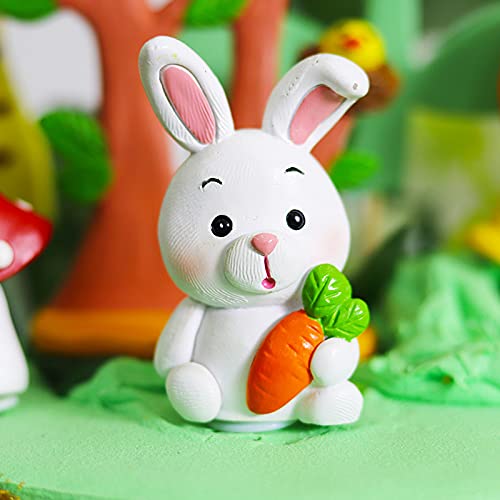 Gooparty 20Pcs Woodland Animals Resin Cake Decorations Cute Giraffe Elephant Dinosaur One 1St Forest Theme Cake Topper Jungle Safari Happy Birthday Party Favor #TOP5